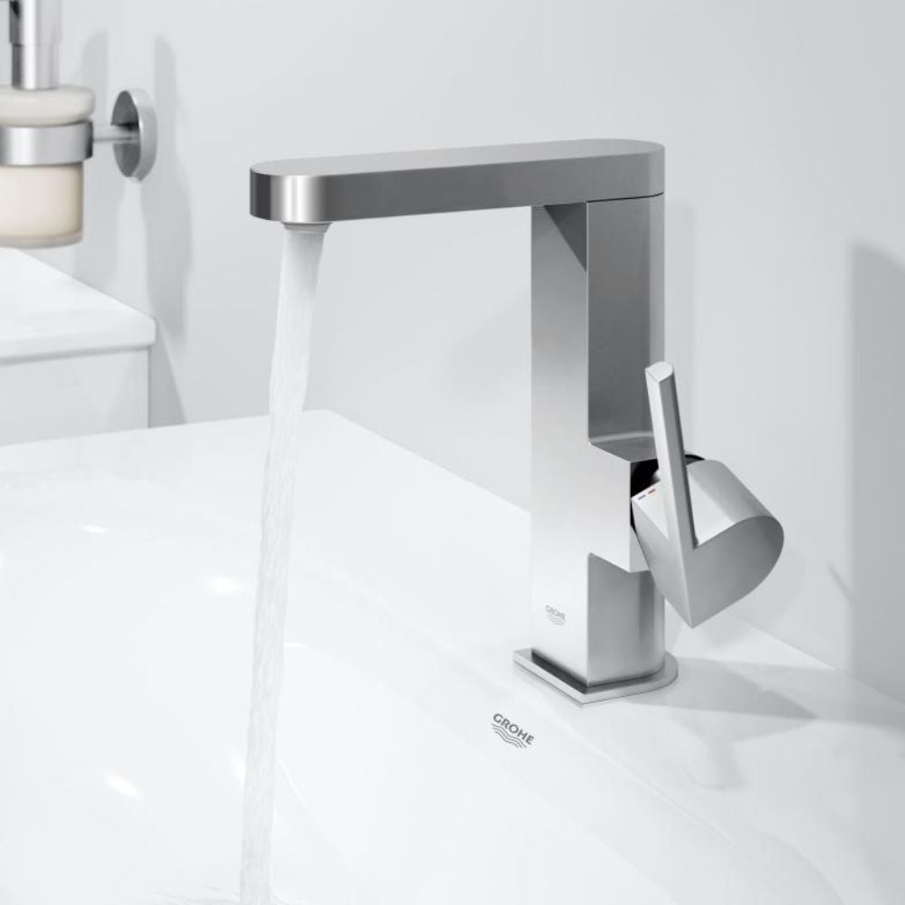 Grohe Plus single lever basin mixer with waste, chrome – Letta London